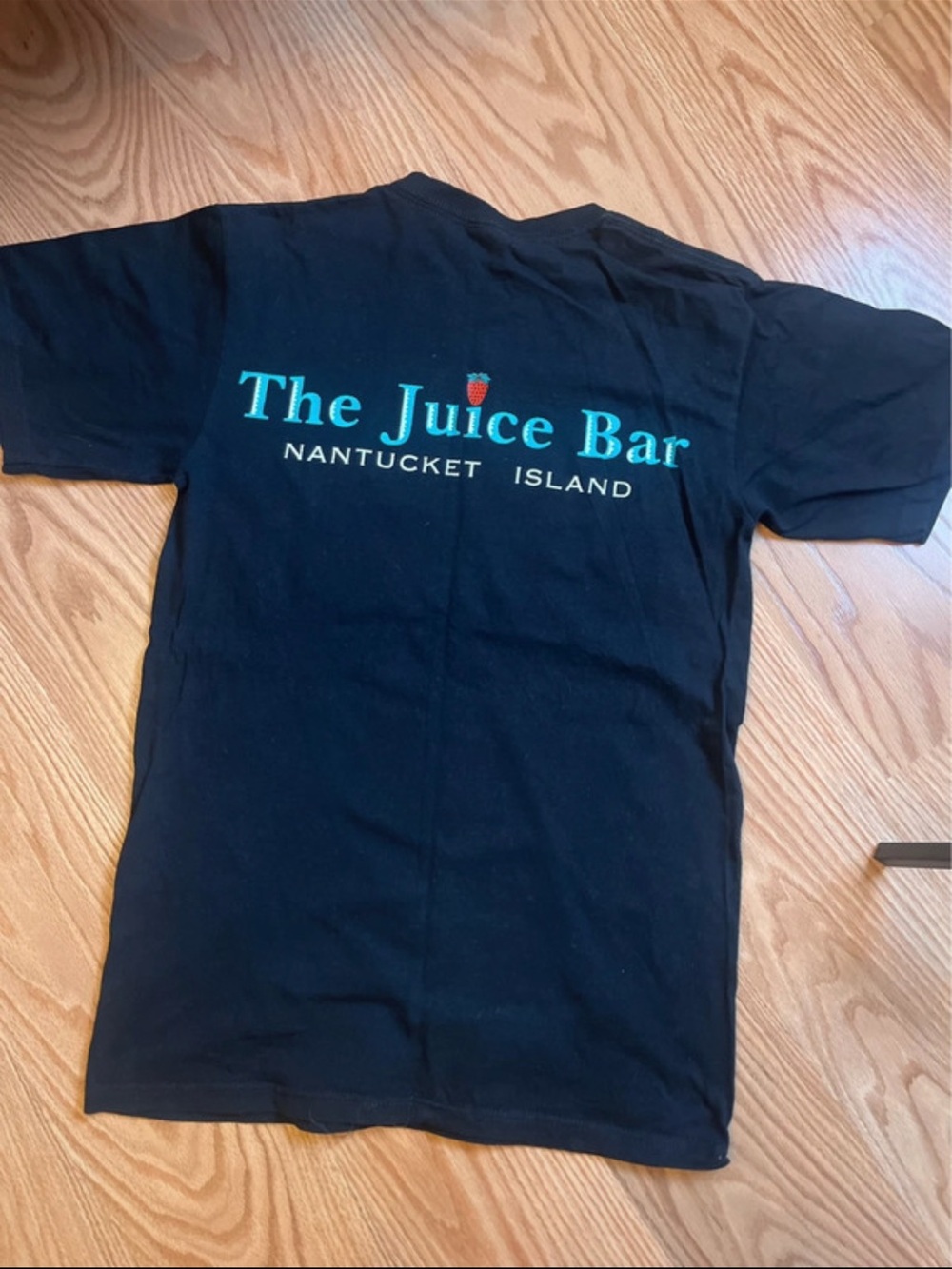 Anvil Black The Juice Bar Nantucket Island Graphic Tee